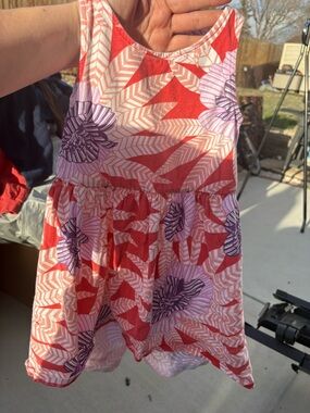 Gymboree Red, Pink & Purple Floral Tank Dress